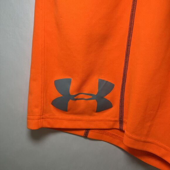 Under Armour Combine Training Athletic Shorts Mens Size Small Bright Orange EUC - Picture 2 of 11